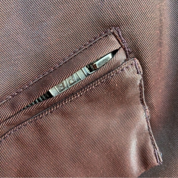 Vintage Perry Ellis Nylon Blend Hooded Jacket Brown Size XL - Picture 10 of 13